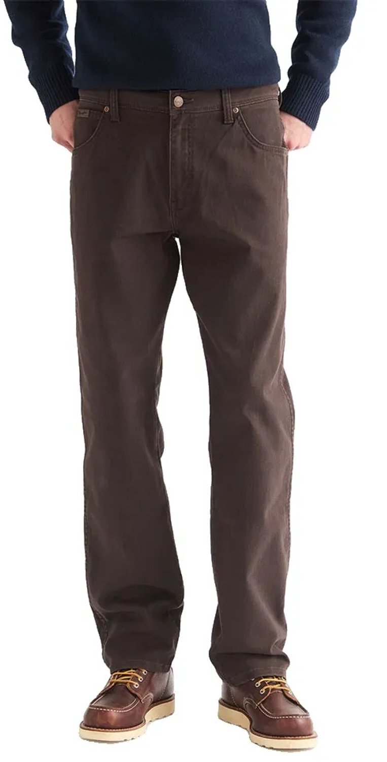 Wrangler Texas Broek 33 32 Man Chocolate Torte