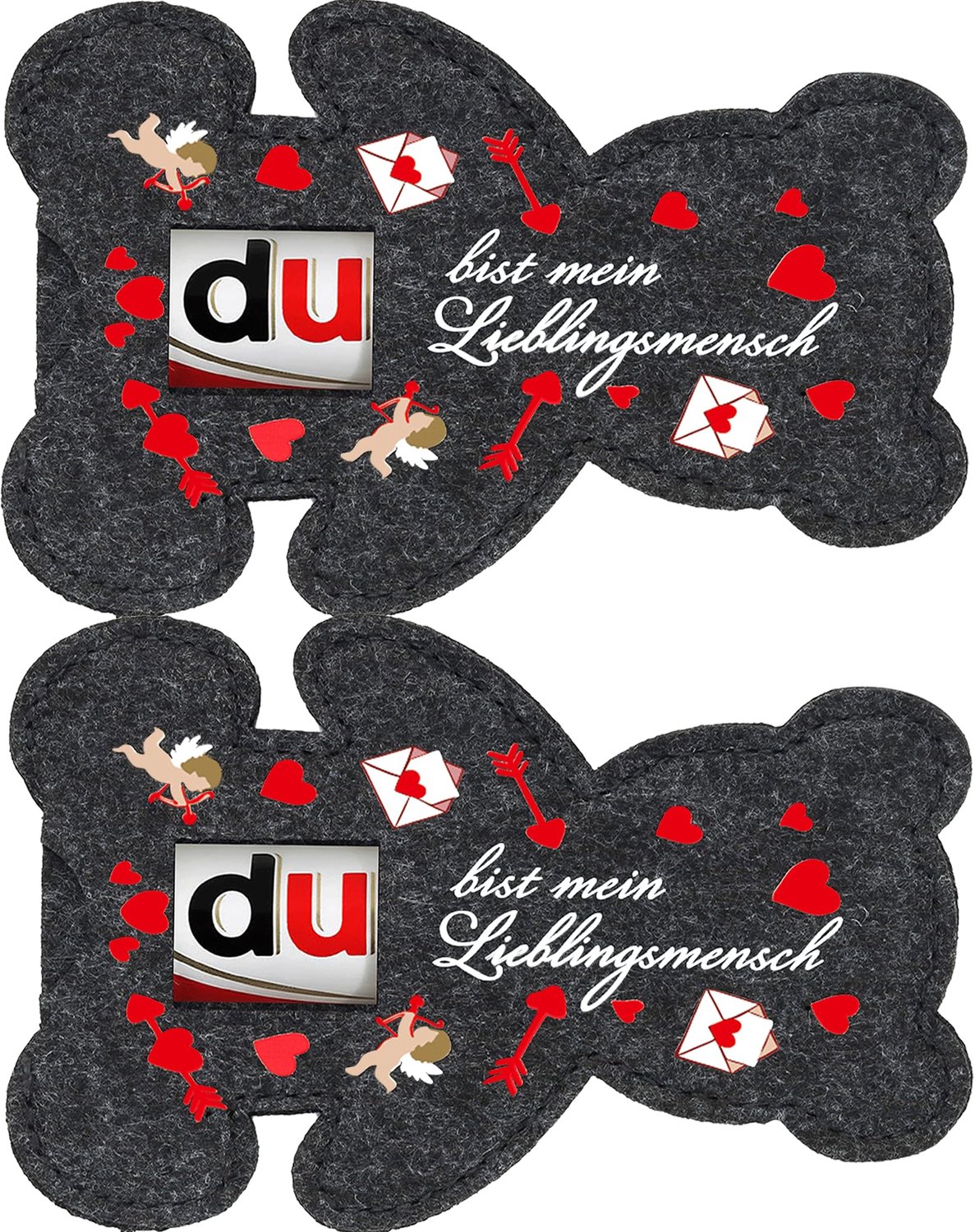 Valentijns Geschenken met Viltzakjes (Set van 2)