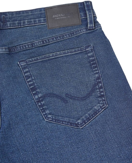 Jack & Jones Heren Jeans Broeken JJIGLENN JJICON SQ slim Fit Blauw Volwassenen Denim Jeansbroek Spijkerbroek heren