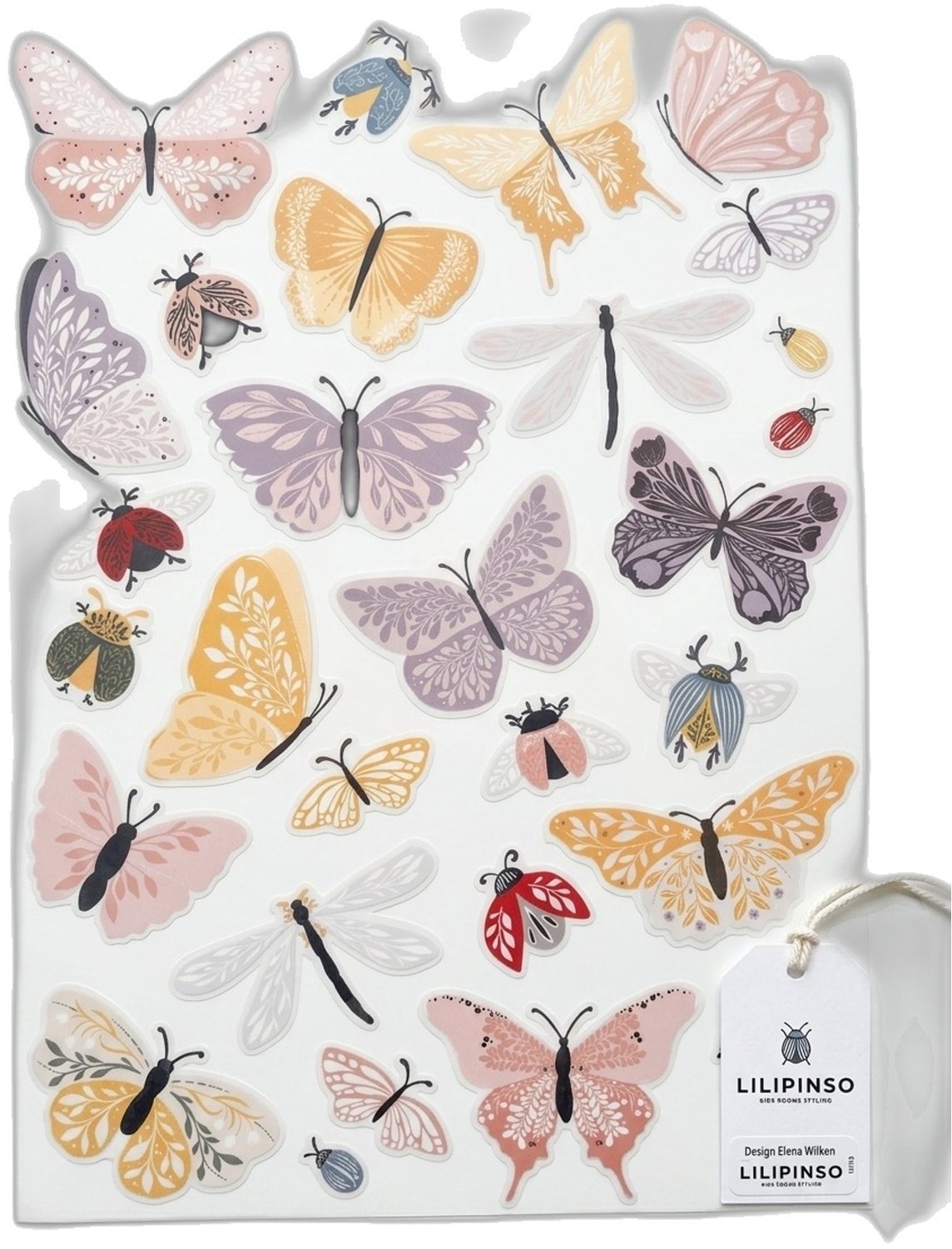 Lilipinso Countryside Muurstickers A3 - Vlinders en Kevertjes