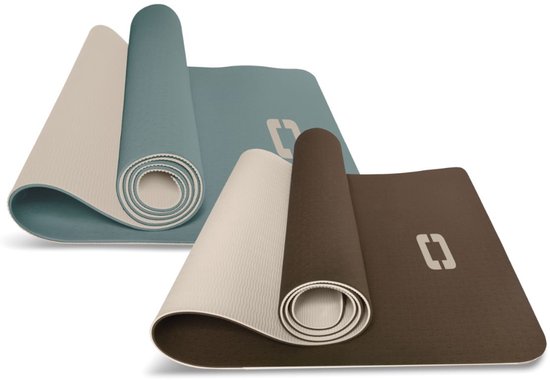Liveness TPE yogamat 183cm Choco-Zand — afbeelding 2