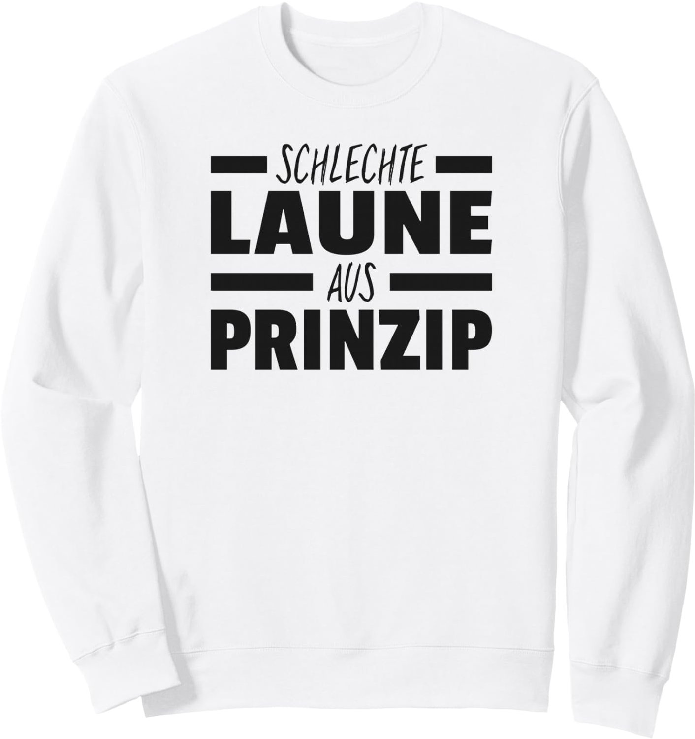 Sweatshirt met spreuken over humeurigheid