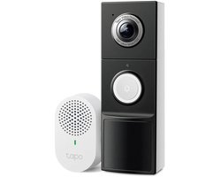 Tapo D235 Video Deurbel met Chime - 2K 5MP - 180° Groothoek - 4:3 Head-to-Toe Beeld - Kleur Nachtzicht - AI-pakketdetectie - 210 Dagen Batterij - Batterij & Bedraad - IP66 - Compatibel met Alexa en Google Assistant