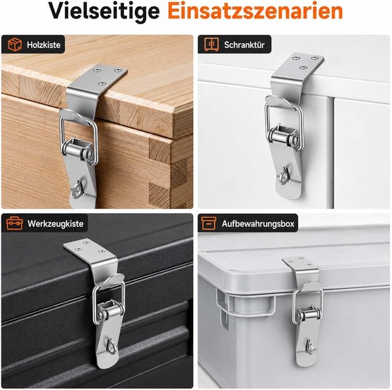 4 stuks, 90°, extra groot, voor koffers en kisten — afbeelding 5