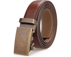Heren Riem met Ratelgesp - 35mm Leer, Automatische Verstelling
