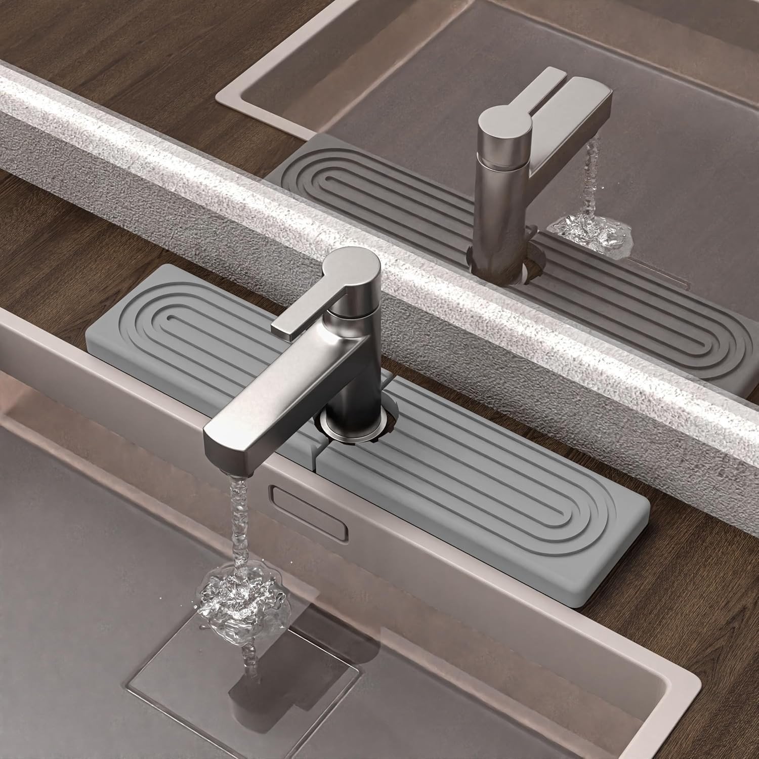 Diatomiet Afvoer Mat voor Keuken en Badkamer 45x10cm