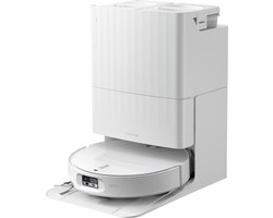 Roborock Qrevo Edge 2-robotstofzuiger-25.000 Pa-7,98 cm ultraslank ontwerp-12 mm dweilheffing-80℃ Warmwatermopwas&Zelfreinigend Station-FlexiArm Technology-RetractSense navigatiesysteem-dubbel anti-klitssysteem-Reactieve AI en Roborock app-bediening.