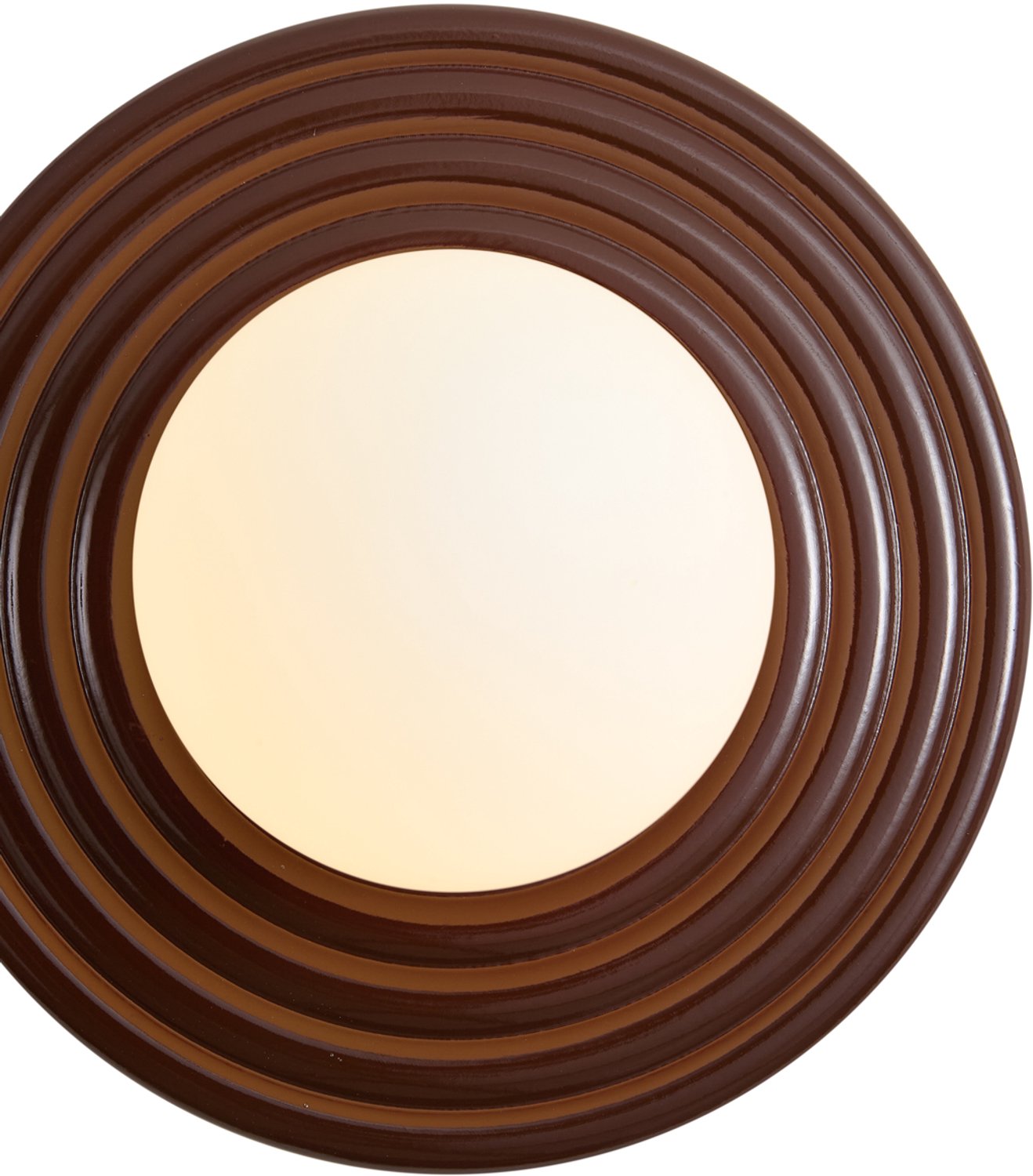 Qazqa retro wandlamp met glas - Lila - bruin, rond, max. 8W, geschikt voor led, 20cm, IP44, ideale badkamerlamp