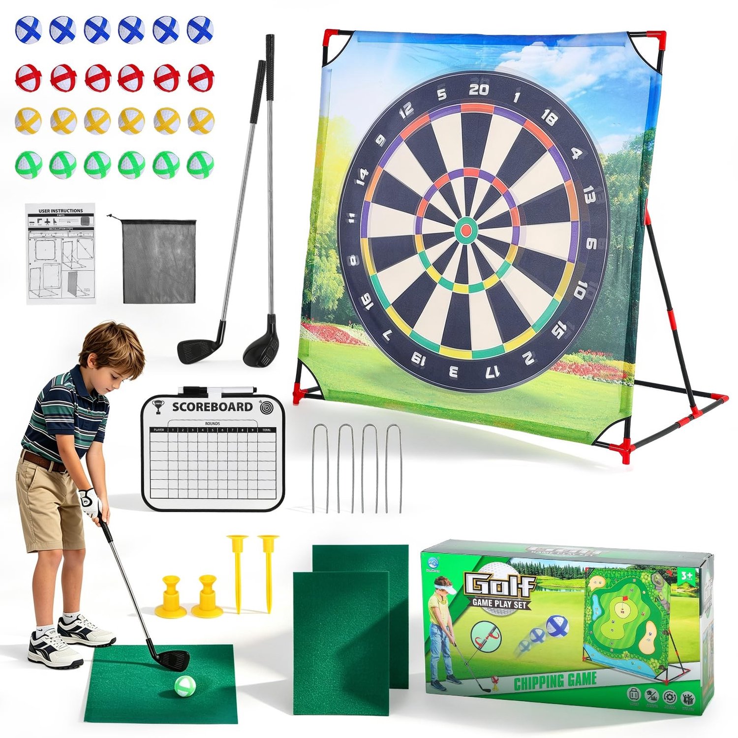 Indoor en Outdoor Mini Golf Set voor Kinderen en Volwassenen