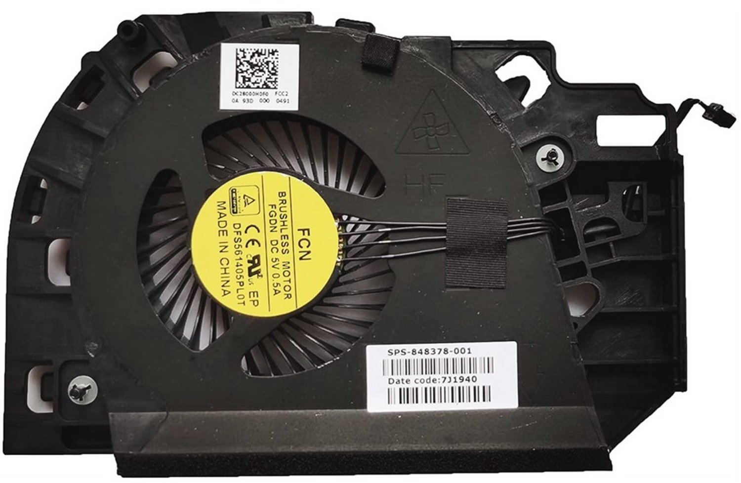 Notebook GPU Fan for HP ZBook 17 G3 G4 Series, 848378-001