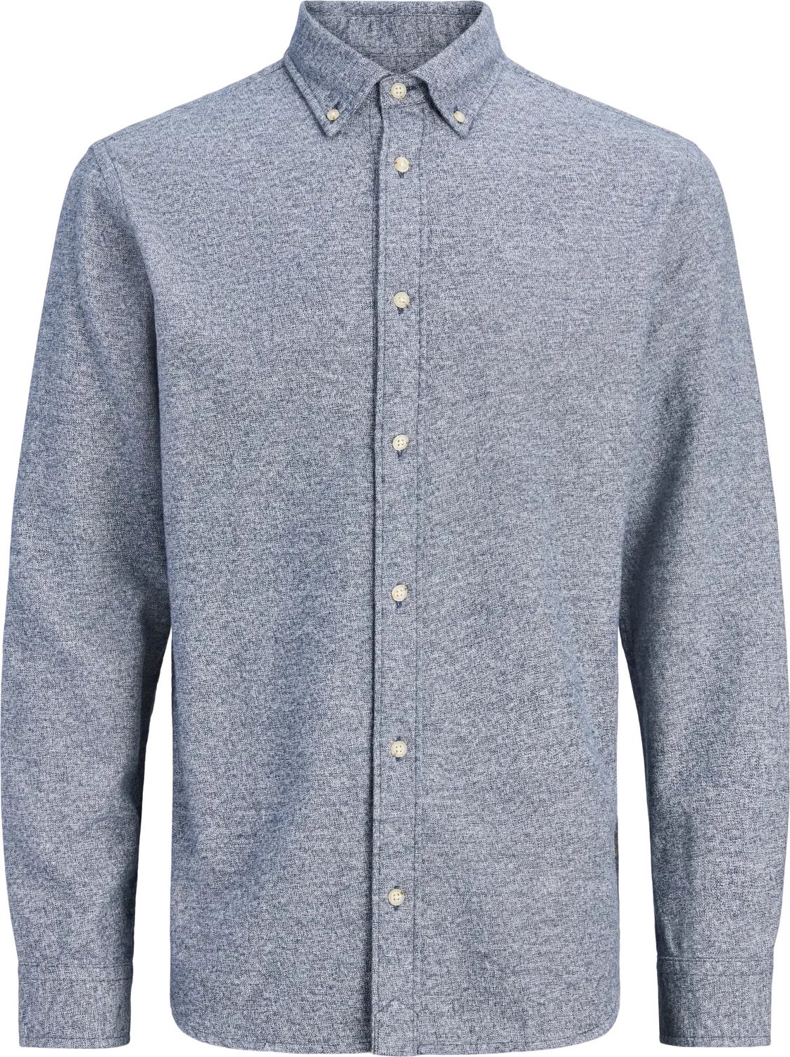 Harvey twill solid shirt regular fit - twill - blauw (dark navy)
