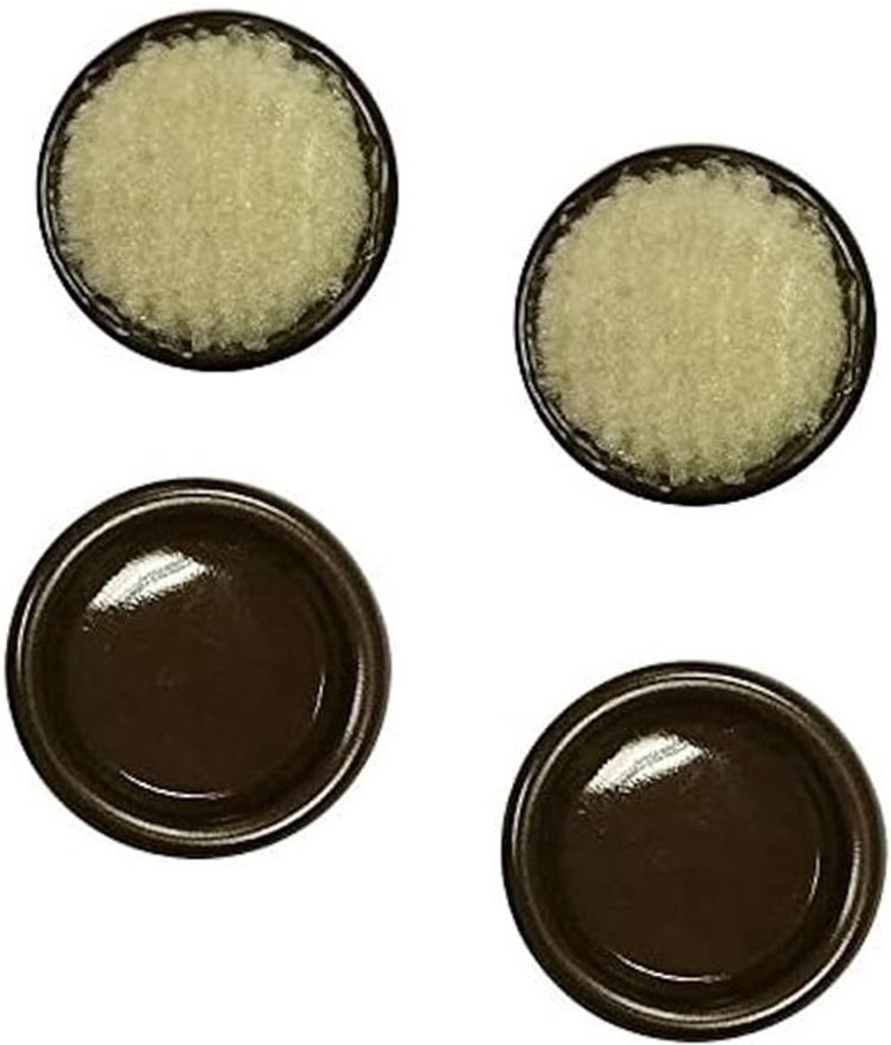 Zwenkwielenset - meubelwielen - vloerbescherming - stalen constructie - 58 mm - brons