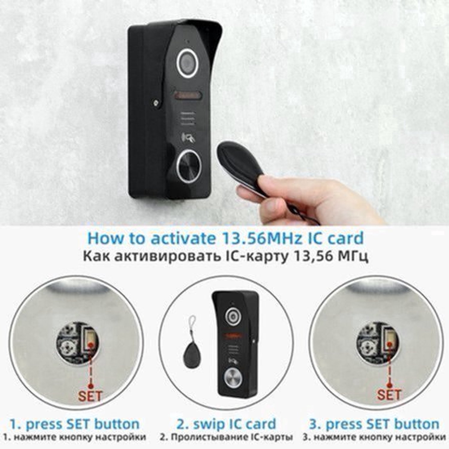 Videodeurbel Intercom - 10 Inch Touchscreen - WiFi - Kleur - Handsfree - Voor Smart Home