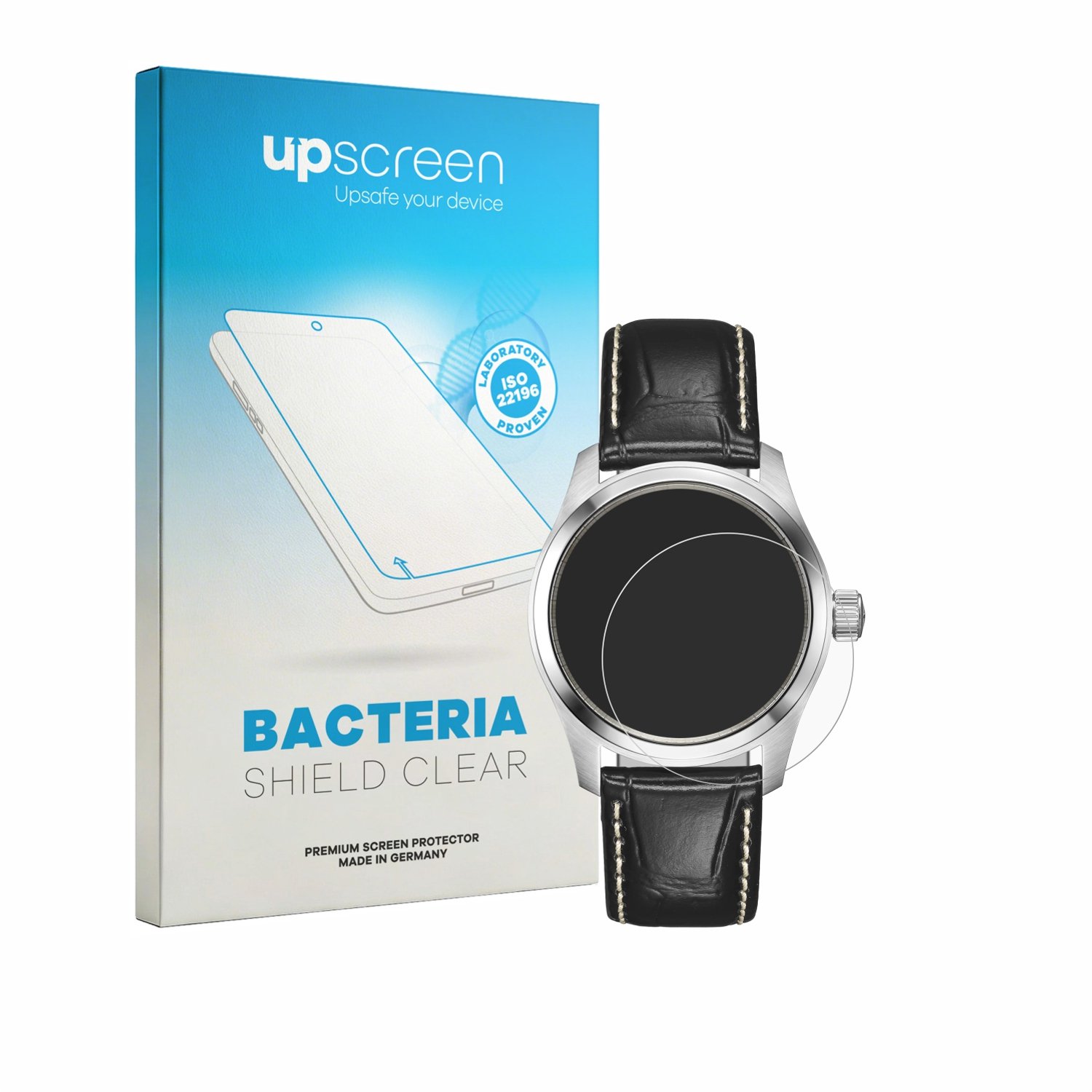 upscreen - Screenprotector voor Hamilton Khaki Field Murph H70405140 - Folie Beschermfolie transparant antibacterieel