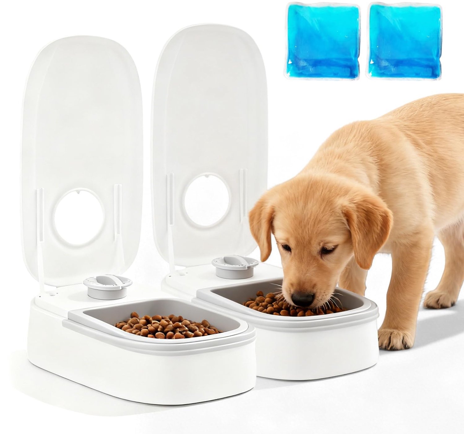 Automatische Voederdispenser voor Katten en Kleine Honden - 2 Maaltijden - 48 Uur Timer