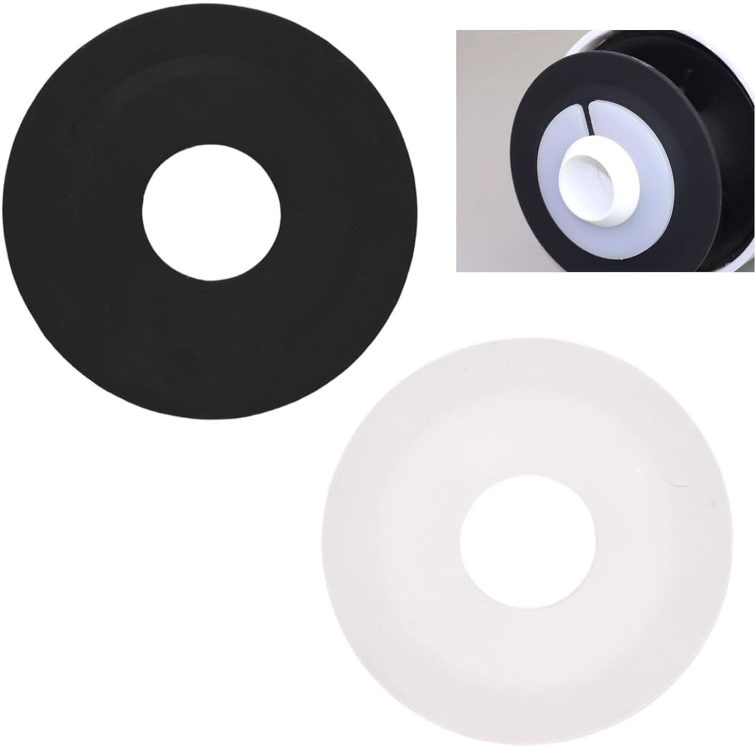Set van 2 Ventielafdichtingen voor Toiletten, Siliconen Afdichtingen, Waterdicht en Duurzaam, Diameter 72 mm, Geschikt voor Diverse Modellen