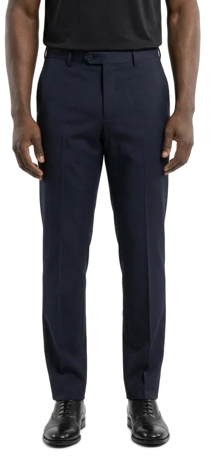 Hackett Plain Wool Suit C Broek Blauw 32 Man