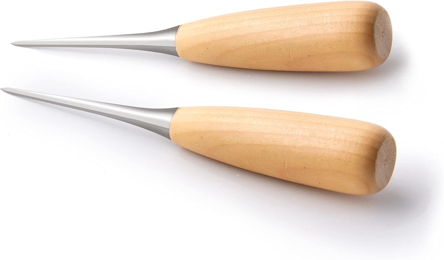 Aal met houten handvat - ronde mes - 2 stuks - Vemera