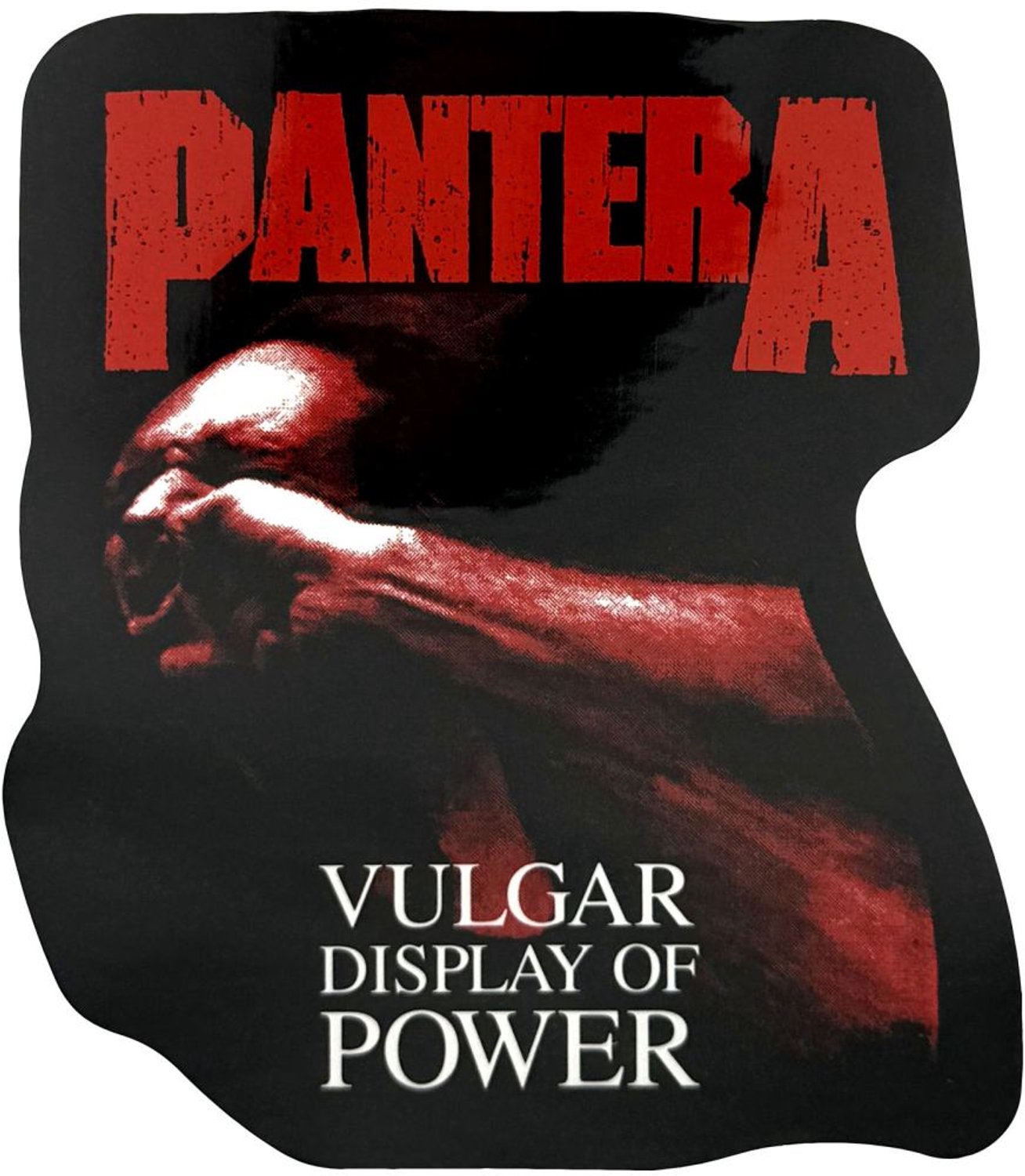 Pantera - Red Vulgar Sticker - Zwart