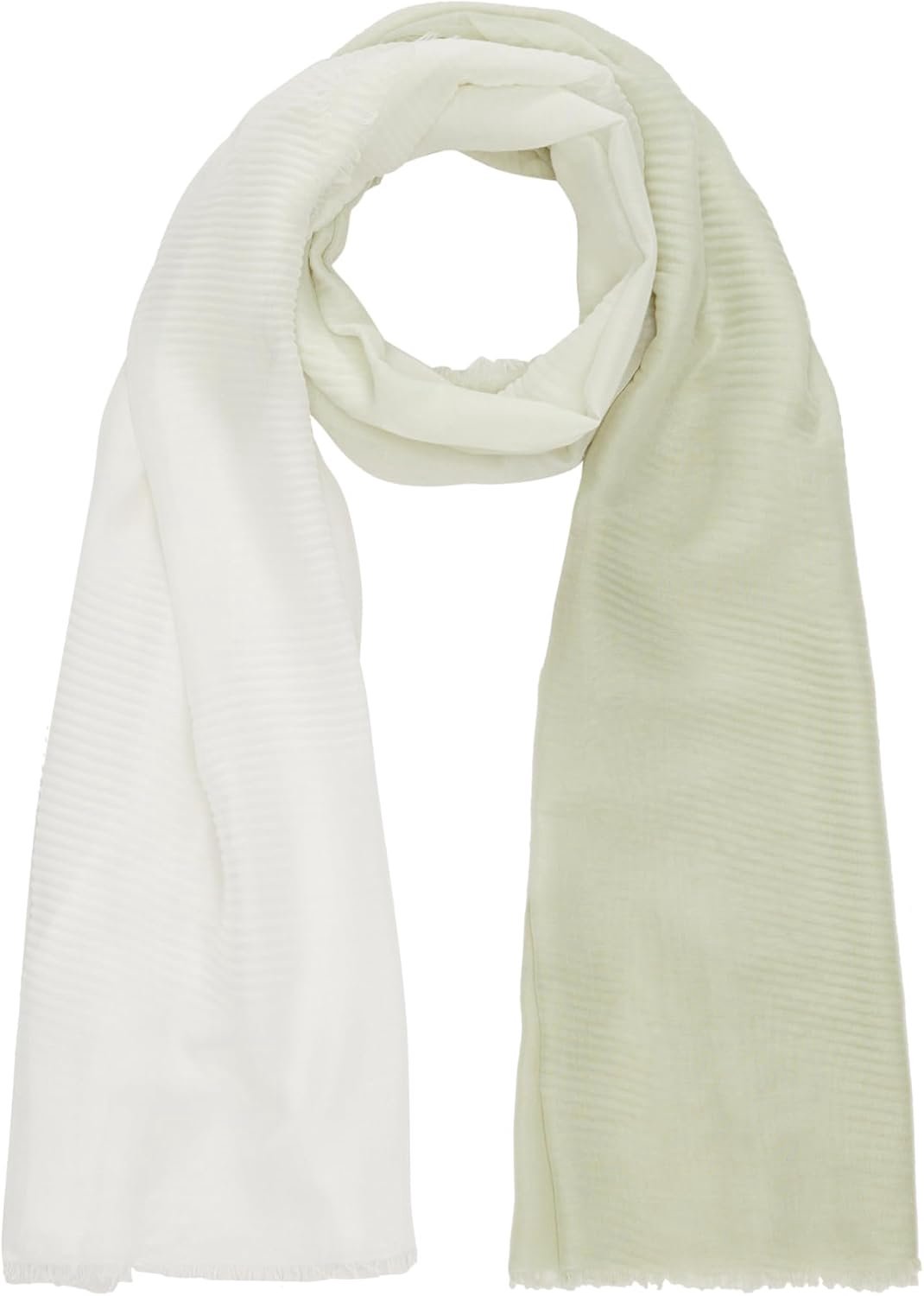 s.Oliver Dames Sjaal met Kleuroverloop en Franjes - Beige