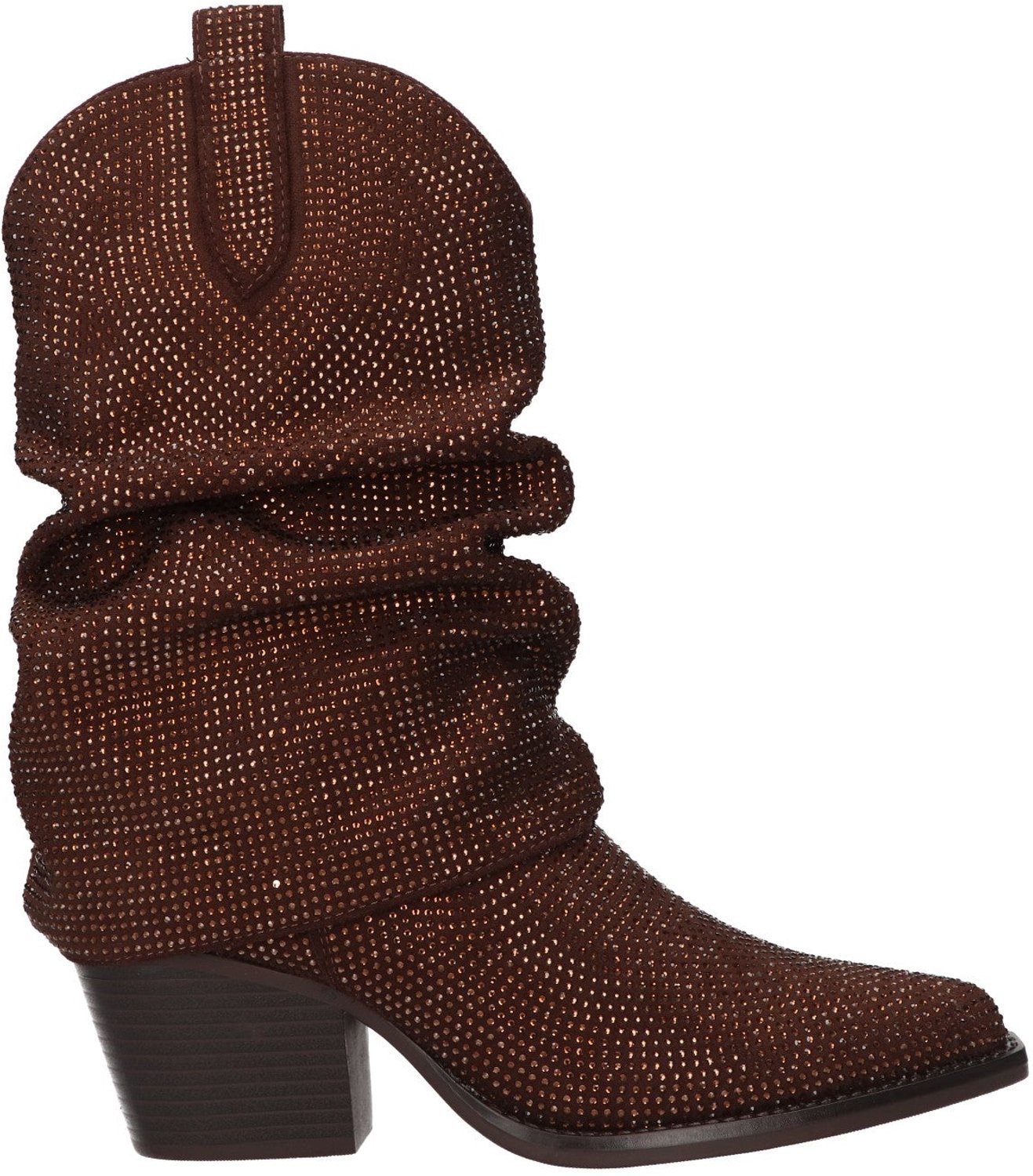La Strada Western Boot Bruin Met Glitter - Damesschoenen - Maat - 40