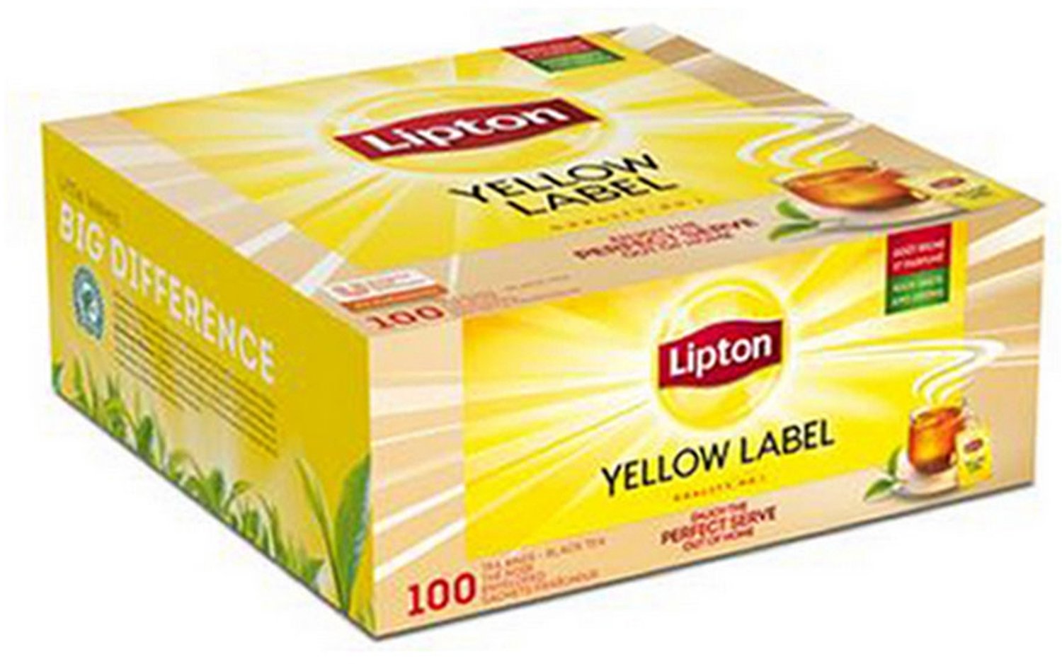 Thee Lipton yellow label met envelop 100x1.5gr | 12 stuks
