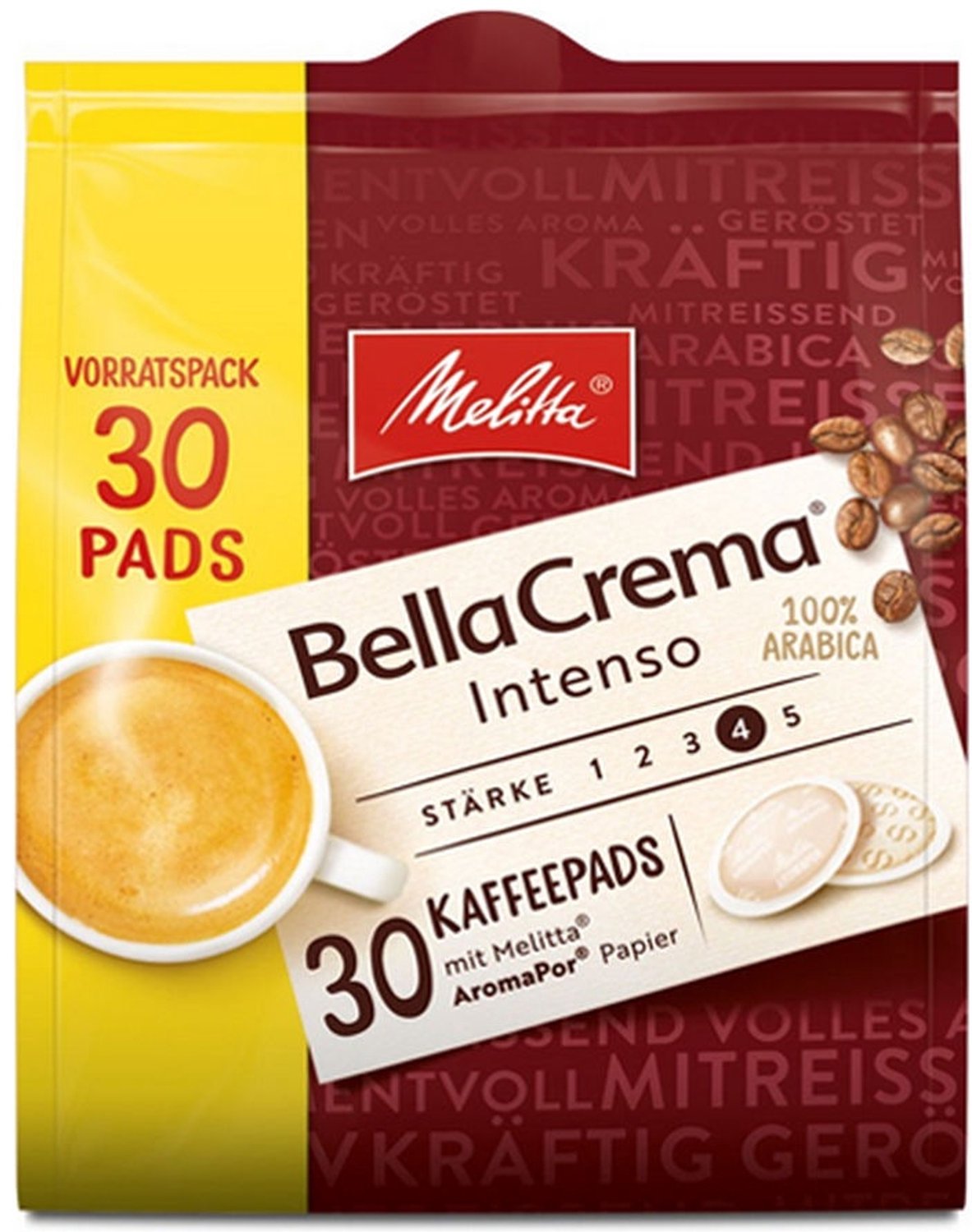 Melitta | Bellacrema Intenso | 30 pads
