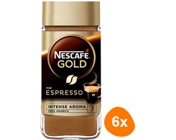 Nescafé Gold Espresso oploskoffie - 6 potten x 100g