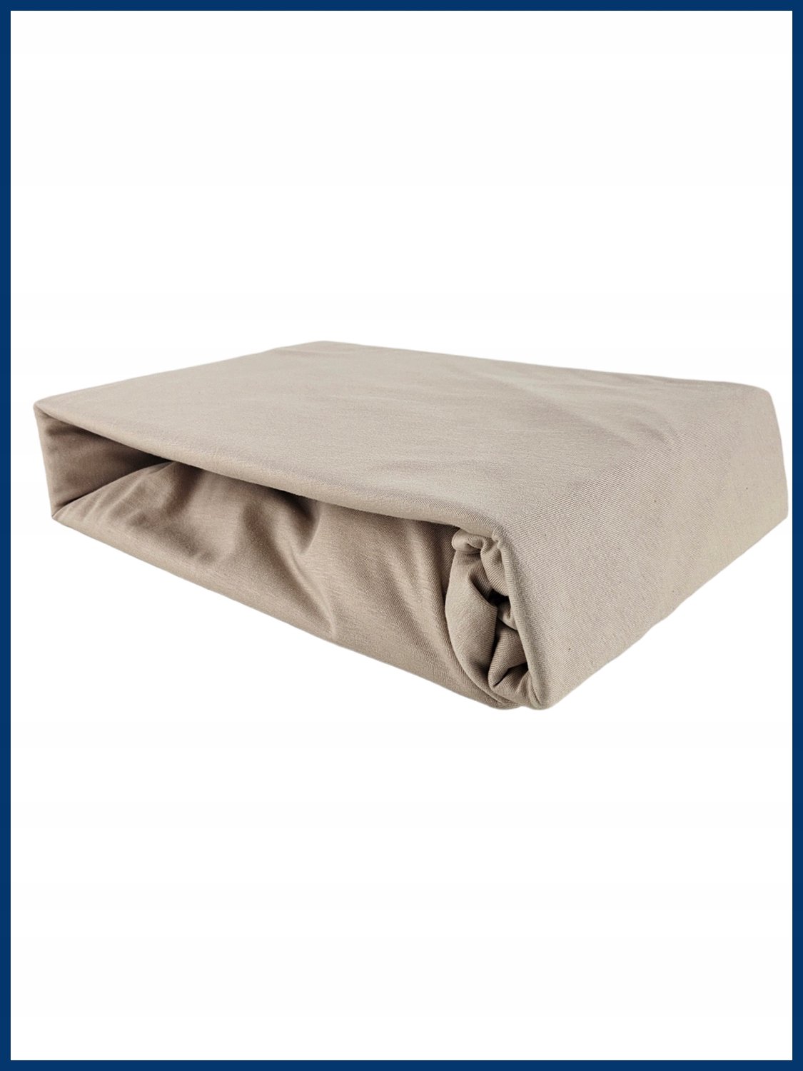 Kam-Pol Jersey Hoeslaken Cappuccino 90x180cm - 100% Katoen Premium