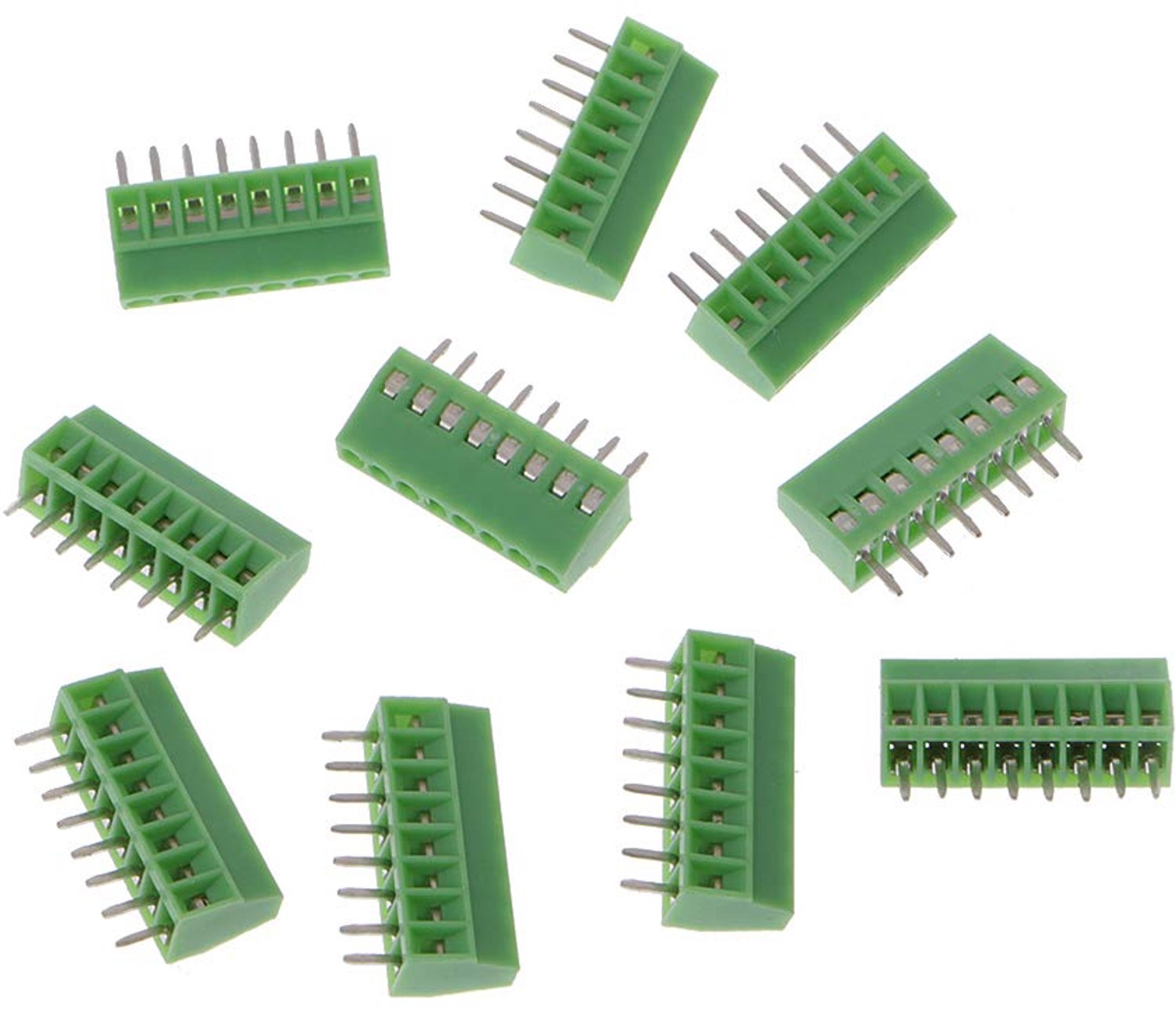 10pcs 2Pin-10Pin Screws Part B Mounted on Terminal Block Connector Connector 2.54mm Pitch - 8 Pole - ShopVlot