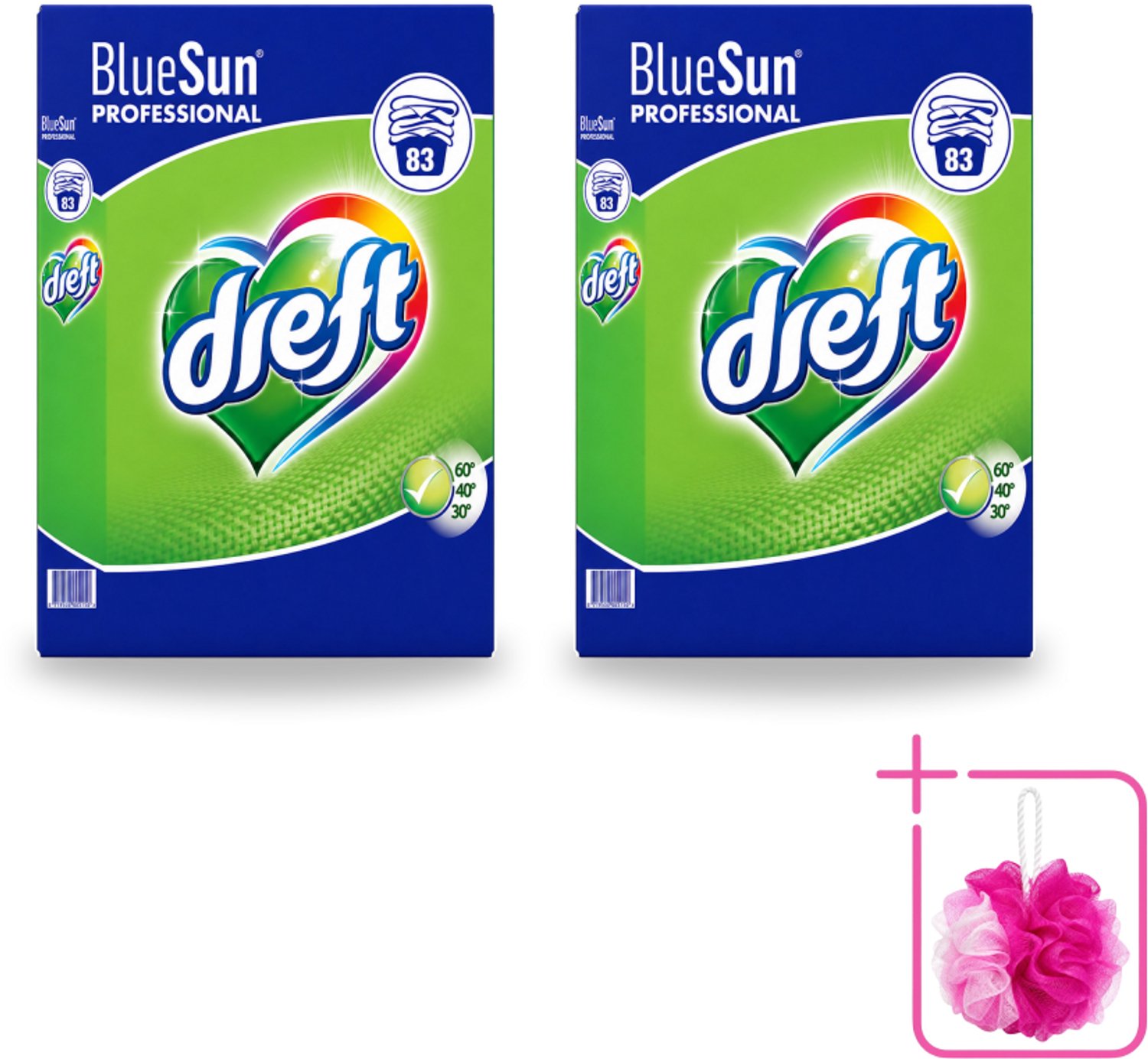2 x Dreft - Wasmiddel Poeder - Professional - Efficiënte reiniging - 83 Wasbeurten - Bulkverpakking - Wasmiddel poeder - Douchemop - Vlekverwijdering