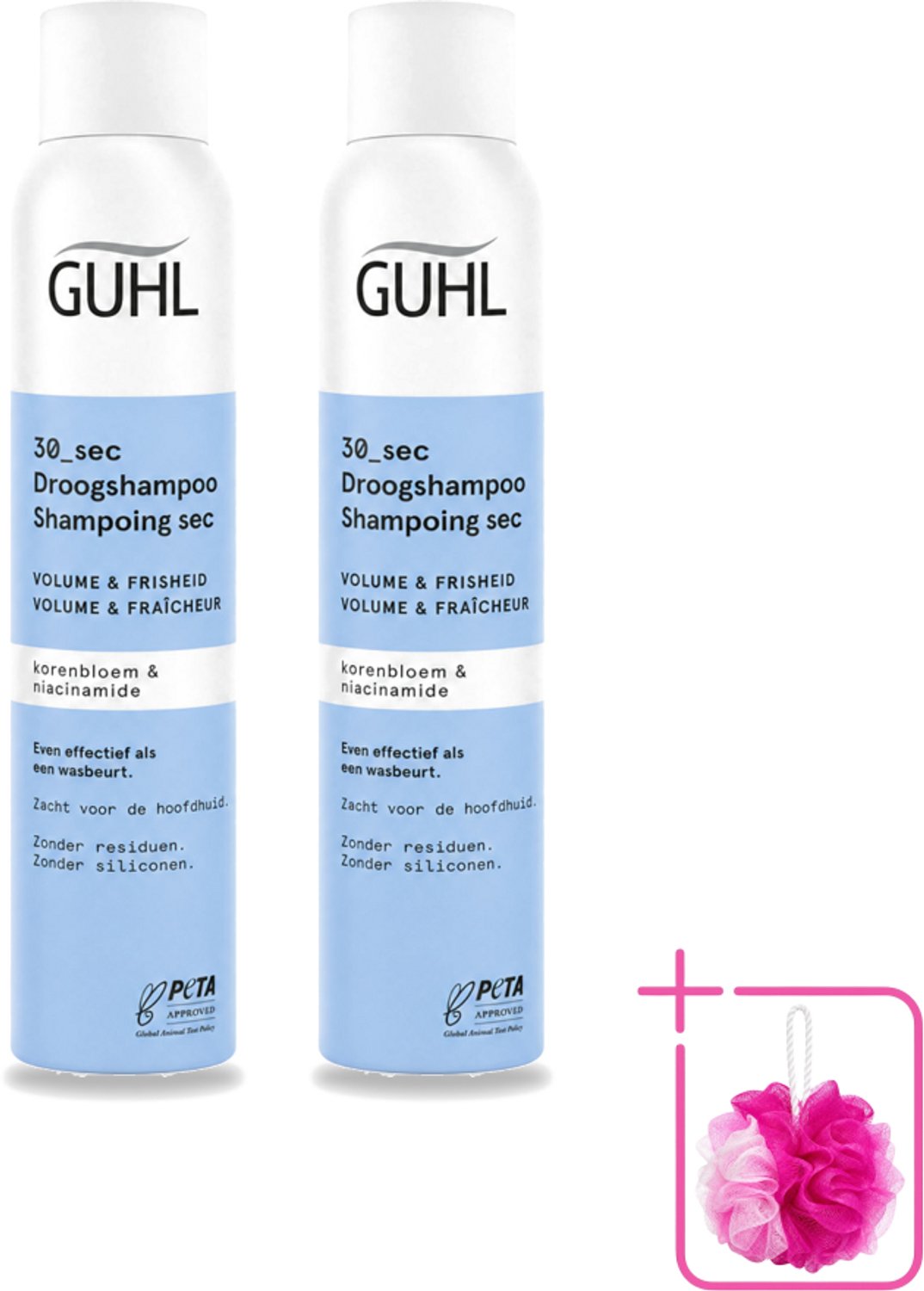 2 x Guhl – Droogshampoo – Volume & Frisheid 30 sec – 200 ml - Bulkverpakking - Droogshampoo - Douchemop - Volume en frisheid