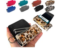 Designer hoesje voor IQOS Iluma accessoires - Leo bruin - Stijlvol en multifunctioneel - Ruimte voor TEREA sticks - ShopVlot