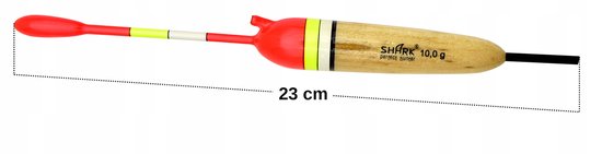 Shark Balsa Dobber met Centrale Doorvoer - 10g, 23cm — afbeelding 3