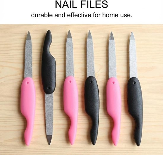 6 stuks nagelvijl, opvouwbaar, grote vijl, gereedschap voor nail art, metalen vijl, strips voor het polijsten en trimmen van nagels — afbeelding 5