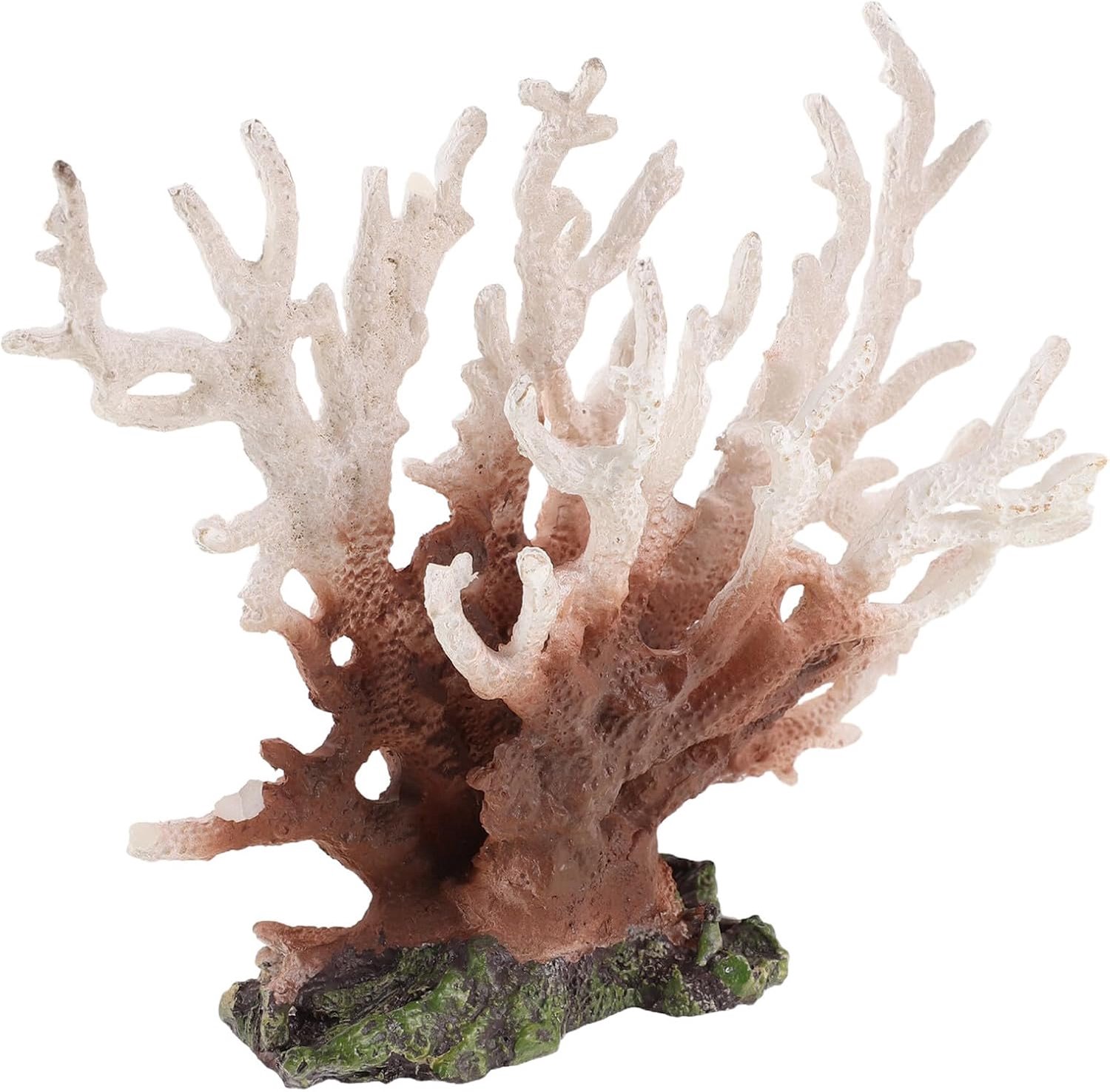 Aquarium Koraalrif Ornament met Veilige Harsconstructie Kleurrijke Waaiervormige Sculptuur voor Vissenkom voor Zeeaquaria Duurzame Onderwaterdecoratie