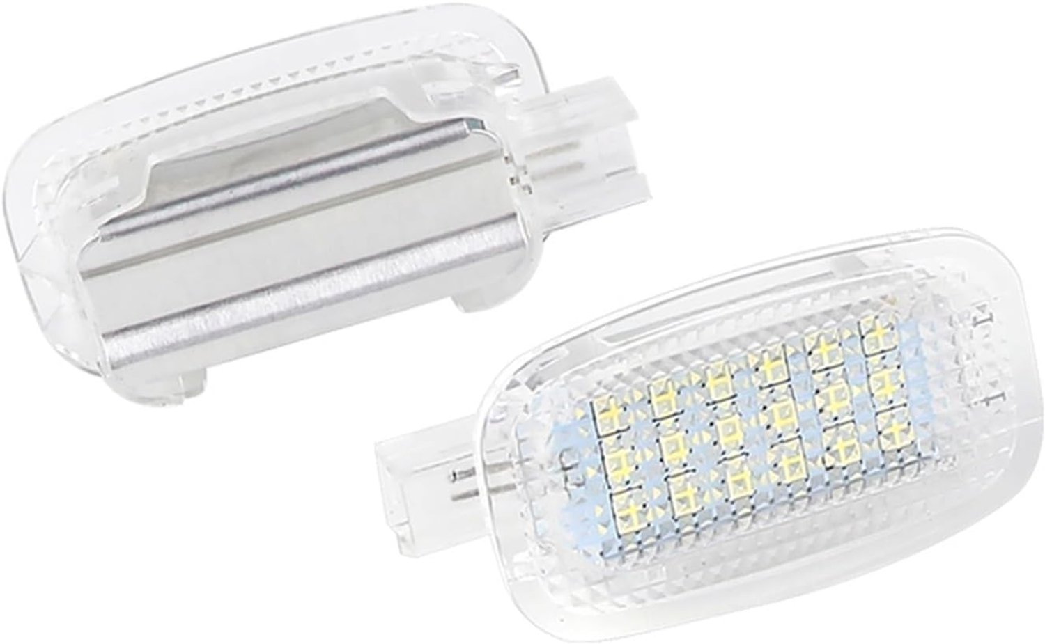 Witte Led Hoffelijkheid Auto Deur Voetenruimte Kofferbak Vanity Spiegel Handschoenenkastje Licht, for Benz, W204 W216 W212 C207 X204 GLK W221 R230 Auto-interieurverlichting