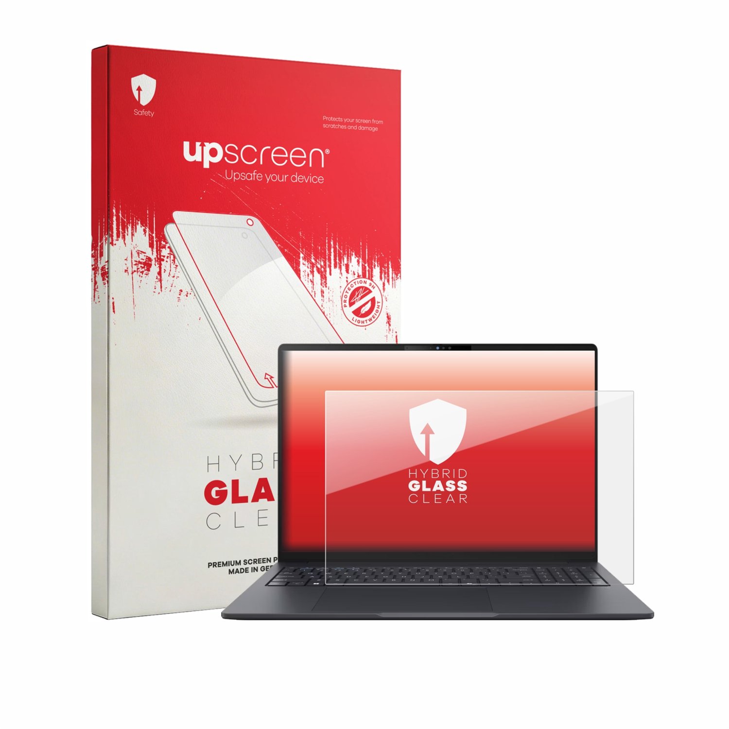 upscreen - Screenprotector voor ASUS ExpertBook B3 Gen 2 B3605 - Folie Beschermfolie Beschermglas transparant