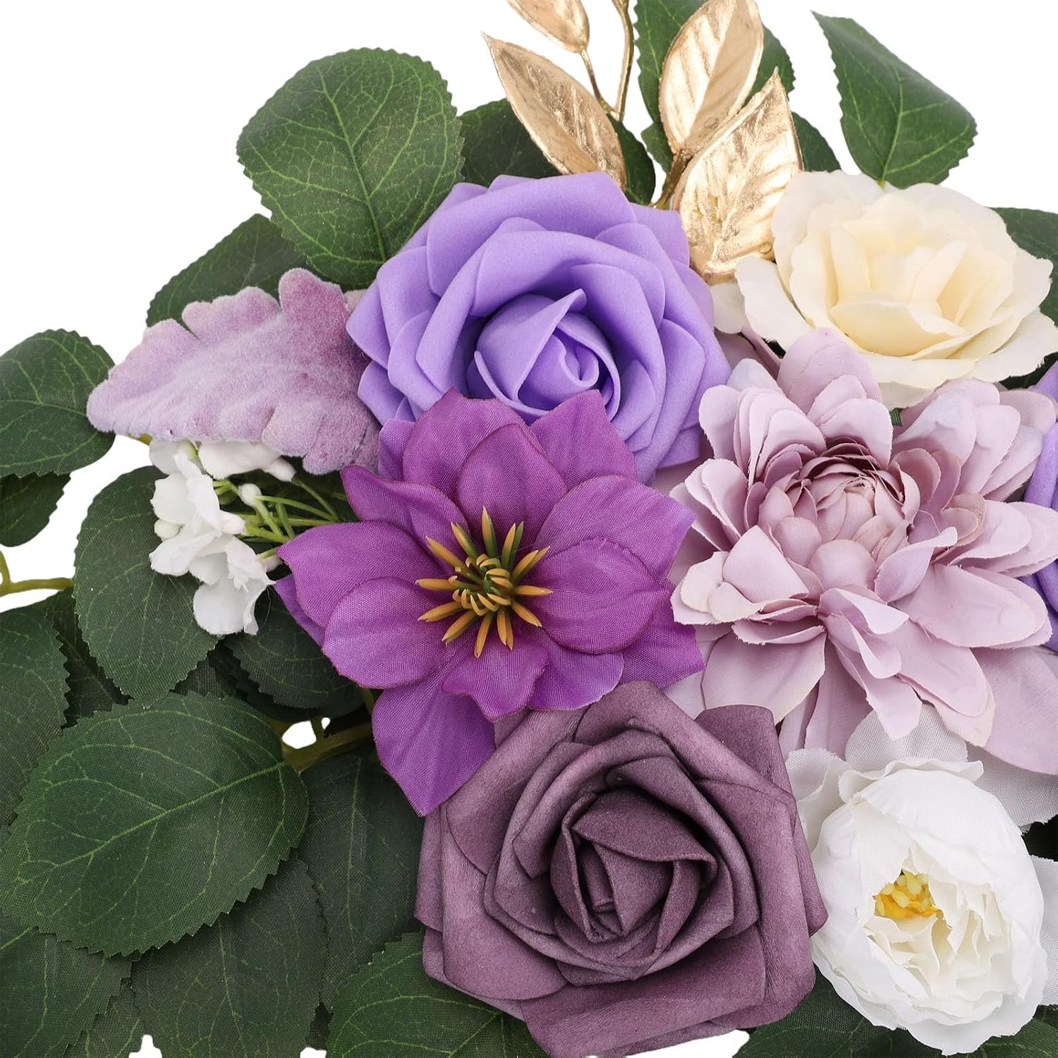 Chrees Bruiloftsboog Elegant Paars Kunstbloemstuk voor een Romantische Sfeer, Handgemaakte Details voor Bruiloften of Buitenfeesten, 2 Maten Beschikbaar, Binnen- of Buitendecoratie
