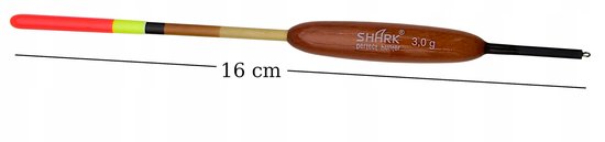 Shark Balsa Doorvoer Dobber 3.0g / 16cm - Perfecte Kwaliteit — afbeelding 2