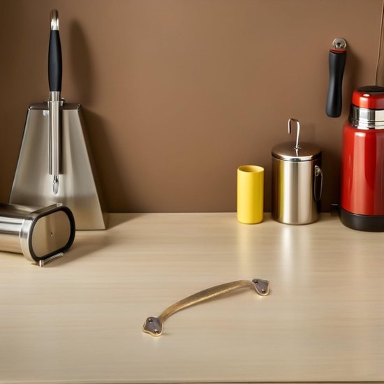Vintage Bronzen Kastgreep Minimalistische Chinese Stijl Meubelknop Universele Kastgreep Duurzaam Koperen Ontwerp voor Keuken Badkamer Garderobe — afbeelding 3
