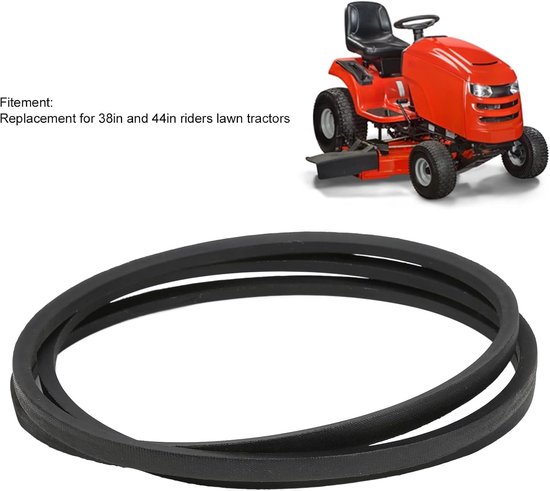 Vervangingsriem voor Grasmaaier - Duurzame Rubber Molenriem voor 38 en 44 Inch Grasmaaiers, Vervangt OEM 131290, 131290x, 144200, 4L880 — afbeelding 5