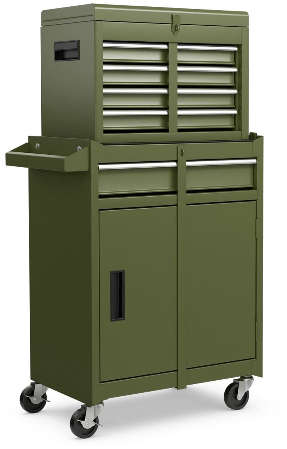 SureDeal® - Opbergkast - Laden Gereedschapskist - Wielen - Gereedschap Verwijderbaar Vergrendelbare - 59x28x102 cm - Geel