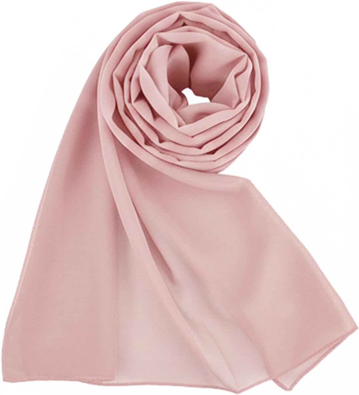 Elegant Women's Ceremony Chiffon Plain Wrap Stole Scarf for Women Summer Stole Satin Chiffon Shoulder Scarf for - ShopVlot