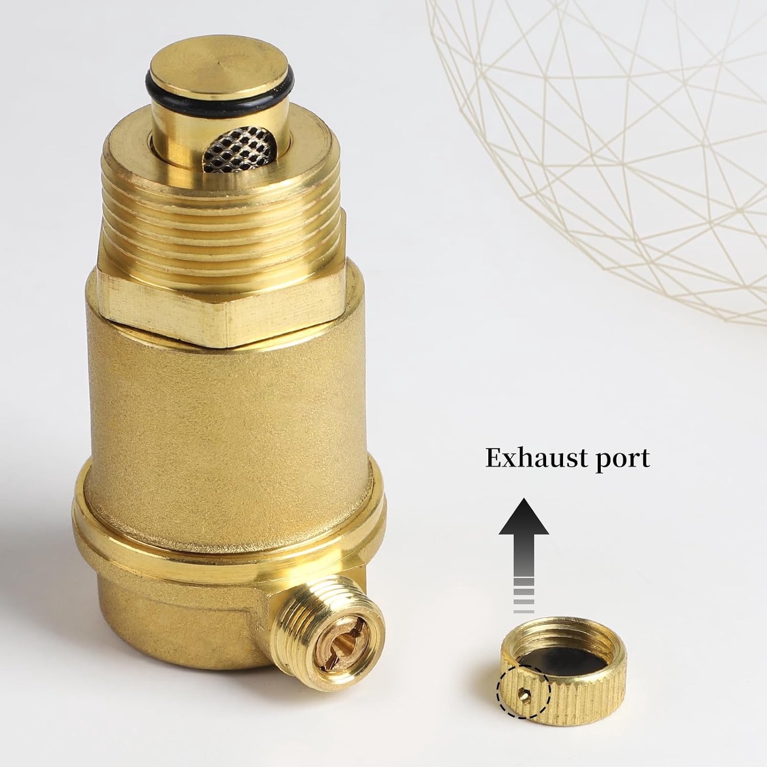 Automatische snelventielen DN20 G3/4 inch, 2 stuks voor water- en luchtleidingen