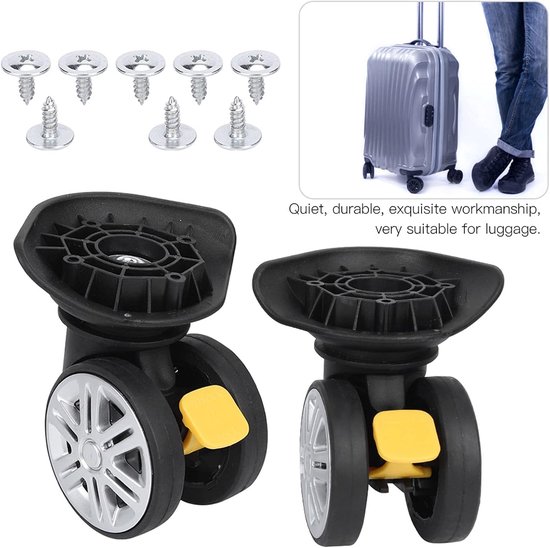 Remwiel, dempingswiel, disselbakwiel, 1PC Outdoor mute-rem Universeel wiel Disselbak Koffer Bagagekoffers vervangen — afbeelding 2