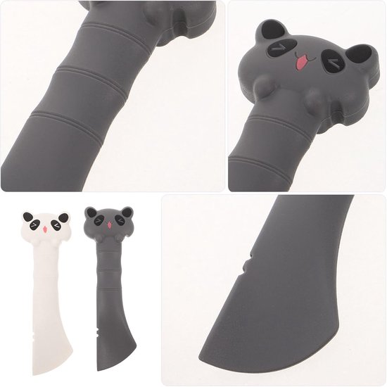 2 Stuks Delige Kattenvoerlepel Blikopener Set Veilige Siliconen Can Scoop voor Droog Voer voor Katten Honden Tijdbesparend Eenvoudig Te Reinigen Voedingshulpmiddel — afbeelding 4