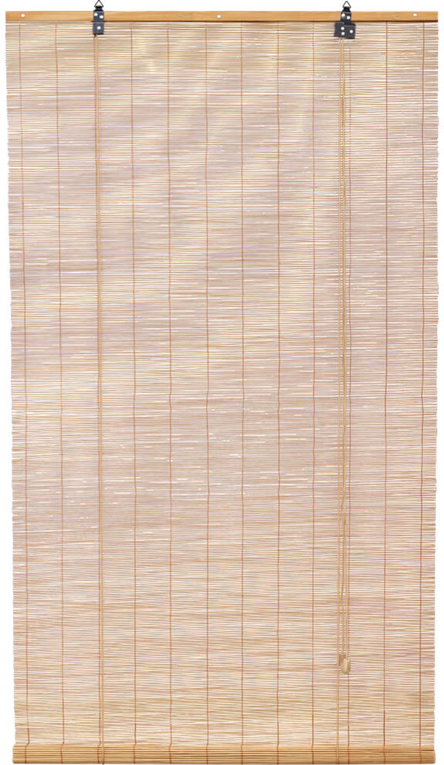 Bamboebaas® bamboe rolgordijn Dani - Bruin - 100x220 cm - Natuurlijke look - Zonwerend - Duurzaam bamboe - Lichtdoorlatend - Geschikt voor binnen en buiten - Eenvoudige montage