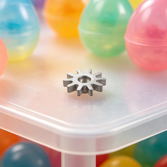4 Stuks Delige Metalen Precisie Tandwielen voor Gumball Machines Duurzame Vervangingsonderdelen met Hoogwaardig Aandrijfwiel voor Soepele Snoepdispenser Werking — afbeelding 5