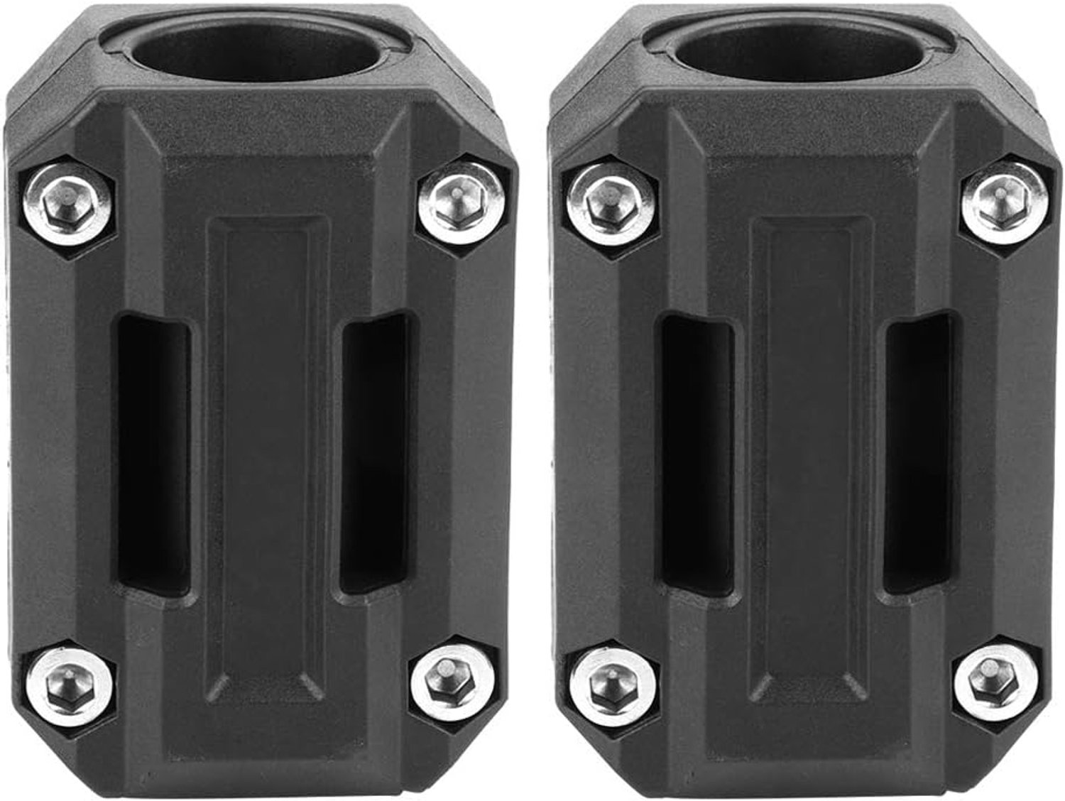 aqxreight Motorcycle Crash Bar Sliders Motorbeschermer Bumpers 1 Paar 4 Stuks Universeel Geschikt voor 22 Mm 25 Mm 28 Framediameter Zwart Nylon Anti-kras Anti-vonkbeschermers